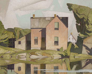 Evening Sun by Alfred Joseph (A.J.) Casson