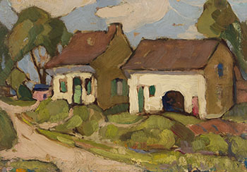 Houses on Upper Lachine Rd by Henrietta Mabel May