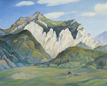Limestone Mountain - Caithness Near Fernie by William Percival (W.P.) Weston