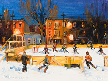 Rink de Gaspé St. by Terry Tomalty