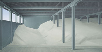 Salt Shed Interior par Christopher Pratt