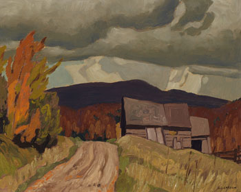 Farmhouse in Autumn par Alfred Joseph (A.J.) Casson