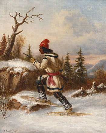 The Trapper by Attributed to Cornelius David Krieghoff