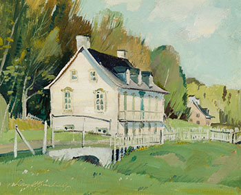 Old House - Road to St. Anne-de-Beaupré - P. Que by Lorne Holland Bouchard