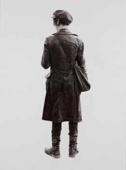 Untitled (Androgynous buckle boy) par Brian Boulton