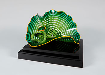 Celtic Emerald Persian Pair by Dale Chihuly
