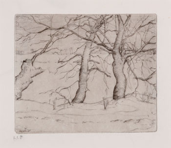 Trees in Winter, State VII by Lionel Lemoine FitzGerald