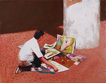 Boy Selling Artwork (Commercial Dr) par Alison Yip