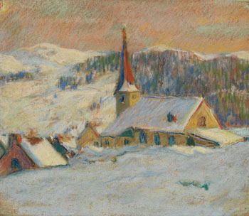 Laurentian Village by Clarence Alphonse Gagnon