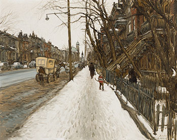 Rue St-Urbain d'autrefois by John Geoffrey Caruthers Little