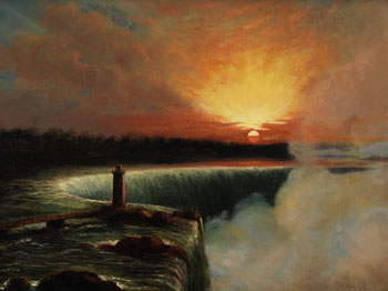 Niagara Falls at Sunset by Cornelius David Krieghoff