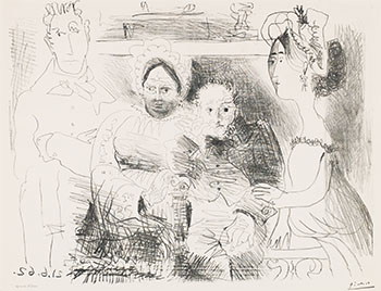 Portrait de Famille, Homme aux Bras croisés (BL 1029 M.383) par Pablo Picasso