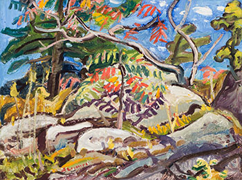 Sumac and Sunshine, Georgian Bay by Arthur Lismer