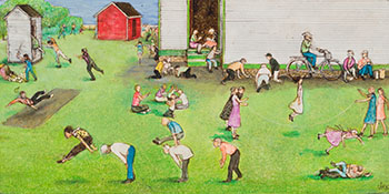 School Yard Games by William Kurelek
