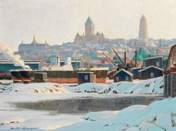 Winter Day, Quebec par Thomas Harold Beament