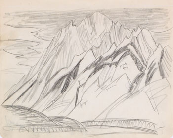 Study for Mountain Forms par Lawren Stewart Harris