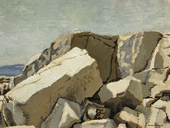 Rocky Shore by Alexander Colville