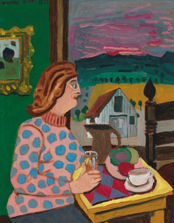 Woman Sitting at a Window by Maxwell Bennett Bates