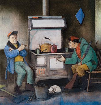 A Neighbourly Visit par William Kurelek