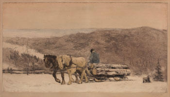 Logging, Eastern Townships by Frederick Simpson Coburn