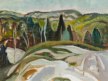 Early Spring, Lake Wonish, Laurentians by Anne Douglas Savage