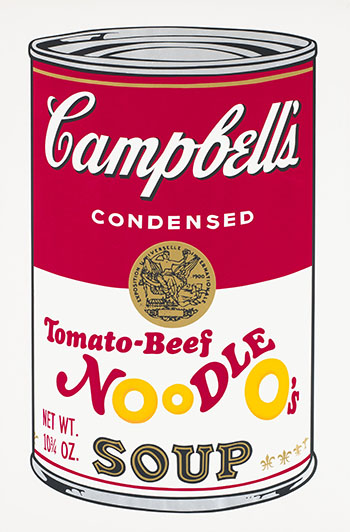 Campbell's Soup II:  Tomato Beef Noodle O's (F. & S. II.61) by Andy Warhol