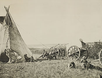 Camp at the Elbow of the Saskatchewan par Charles Horetzky