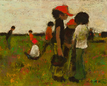 Untitled (Ball Players) by William Arthur Winter