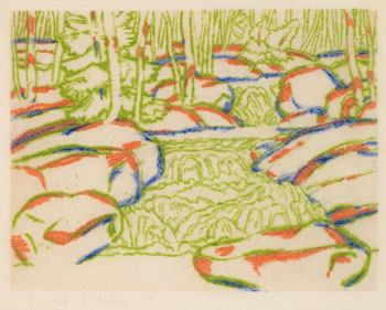 Waterfall par David Brown Milne