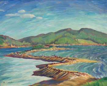 The Spit - Sooke Harbour by William Percival (W.P.) Weston