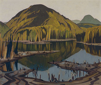 Yantha Lake, Early October par Alfred Joseph (A.J.) Casson