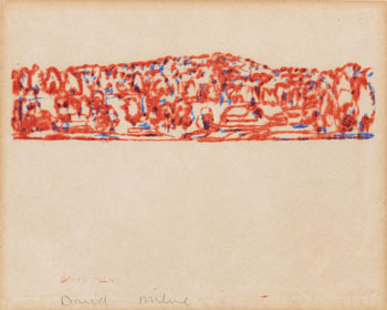 Across the Lake (Second Version) by David Brown Milne