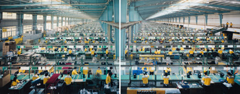 Manufacturing #10a & #10b, Cankun Factory, Xiamen City, China by Edward Burtynsky