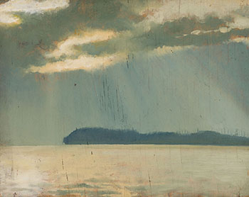 Looking from Savary Island by Edward John (E.J.) Hughes