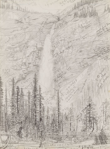 Takakkaw Falls by Edward John (E.J.) Hughes