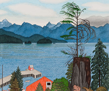 Hopkin’s Landing, Howe Sound by Edward John (E.J.) Hughes