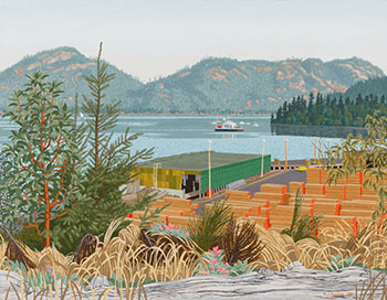 Above Osborne Bay by Edward John (E.J.) Hughes