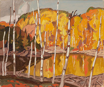 Golden Pool, Redstone River by Alfred Joseph (A.J.) Casson