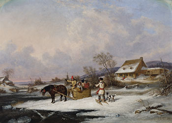 Quebec Farm by Cornelius David Krieghoff