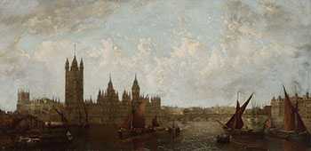 House of Parliament from the River Thames by John MacVicar Anderson