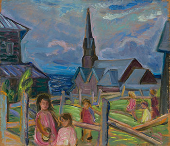 Children Playing, Métis, Quebec par Anne Douglas Savage