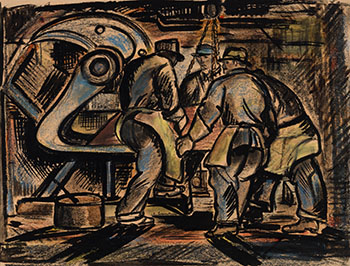 Workers by Fritz Brandtner