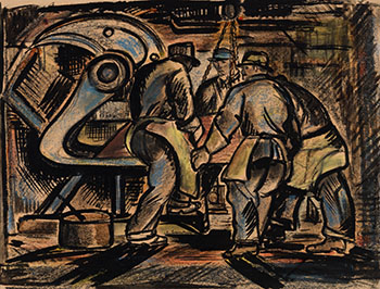 Workers par Fritz Brandtner