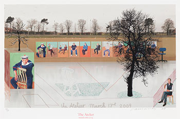 The Atelier, March 17th, 2009 by David Hockney