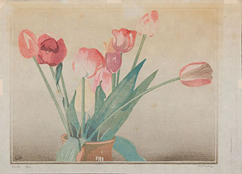 Tulips par Walter Joseph (W.J.) Phillips