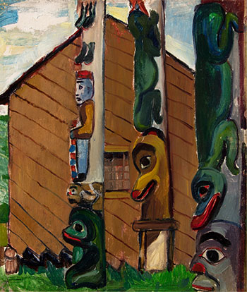 House and Totems par Emily Carr