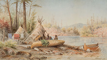 Indian Encampent by Frederick Arthur Verner