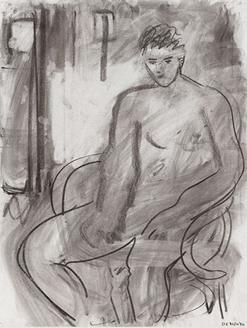 Seated Figure by Robert De Niro Sr.