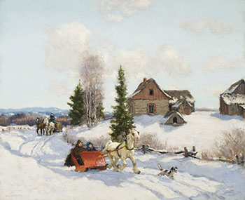 The Red Sleigh by Frederick Simpson Coburn