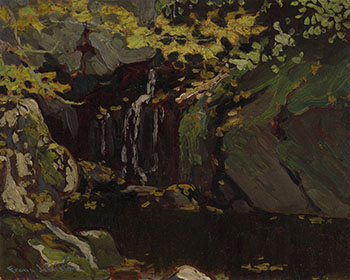 Waterfall, Algoma by Frank Hans (Franz) Johnston